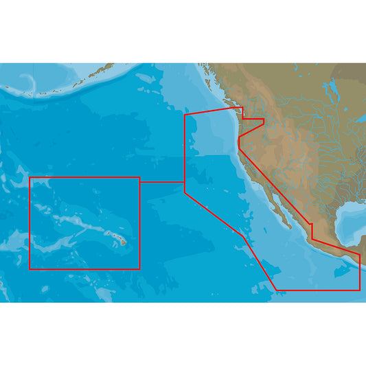 C-MAP 4D NA-D024 - USA West Coast & Hawaii - Full Content [M-NA-D024-MS]